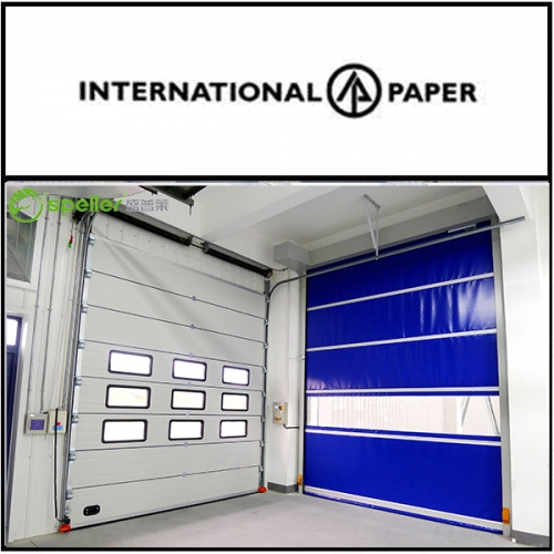 国际纸业安装PVC快速门