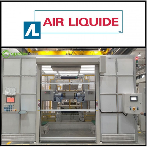 法国液化空气集团安装透明快速门