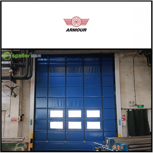 徐州徐轮橡胶股份有限公司仓库安装堆积式快速门