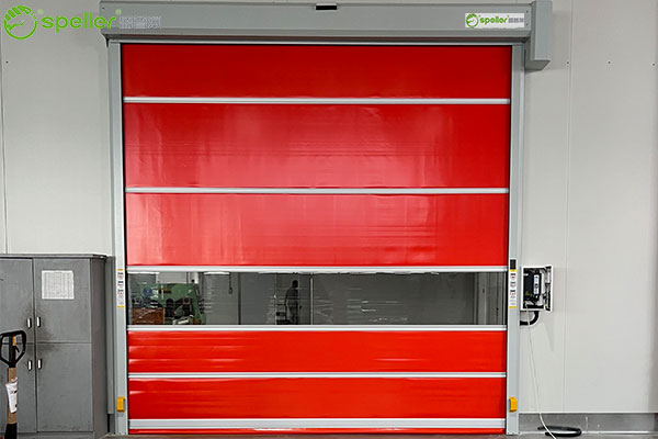 杭州巨力绝缘材料有限公司车间安装了快速卷帘门