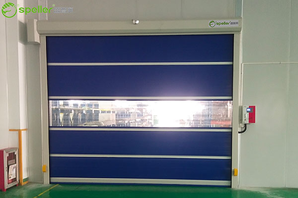 苏州瑞得恩自动化设备有限公司车间安装了快速门