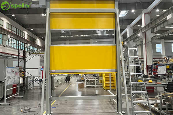 艾玛意自动化技术(南京)有限公司车间安装快速卷帘门