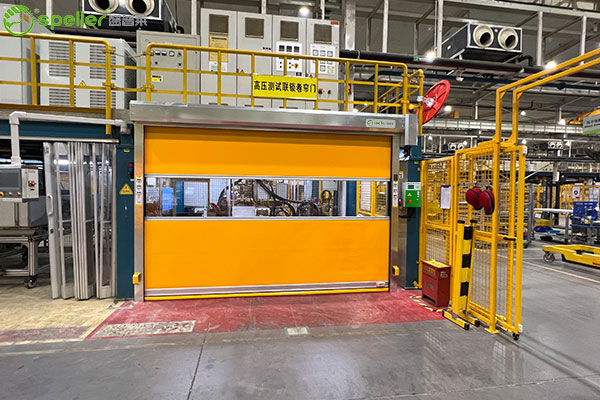 江苏新誉阿尔斯通牵引系统有限公司车间安装快速门