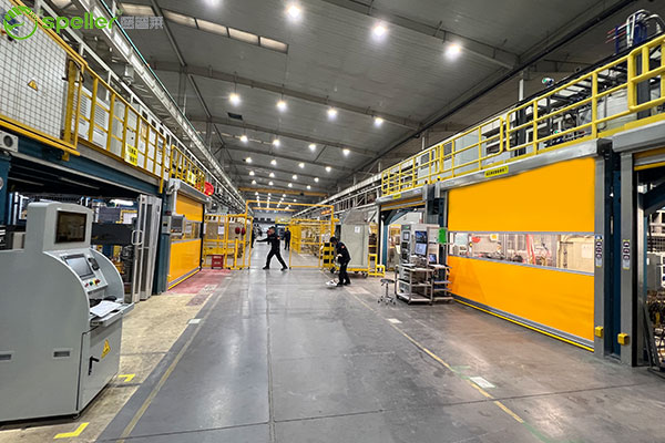 江苏新誉阿尔斯通牵引系统有限公司车间安装快速门