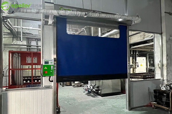 苏州飞尔威精密器械有限公司车间安装拉链快速门