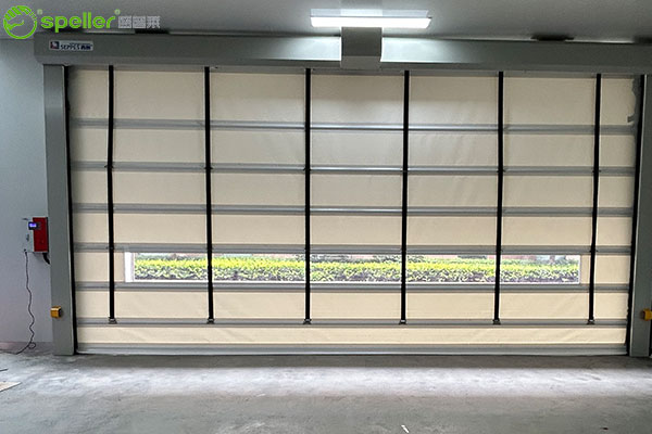 常州千红制药有限公司仓库安装堆积式快速门